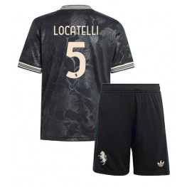 Juventus Manuel Locatelli #5 Derde tenue Kids 2025-26 Korte Mouw (+ Korte broeken)
